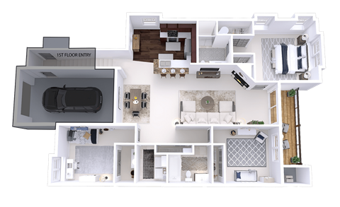 a floor plan of a house